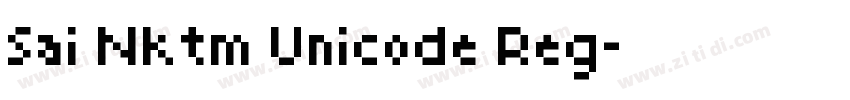 Sai Nktm Unicode Reg字体转换